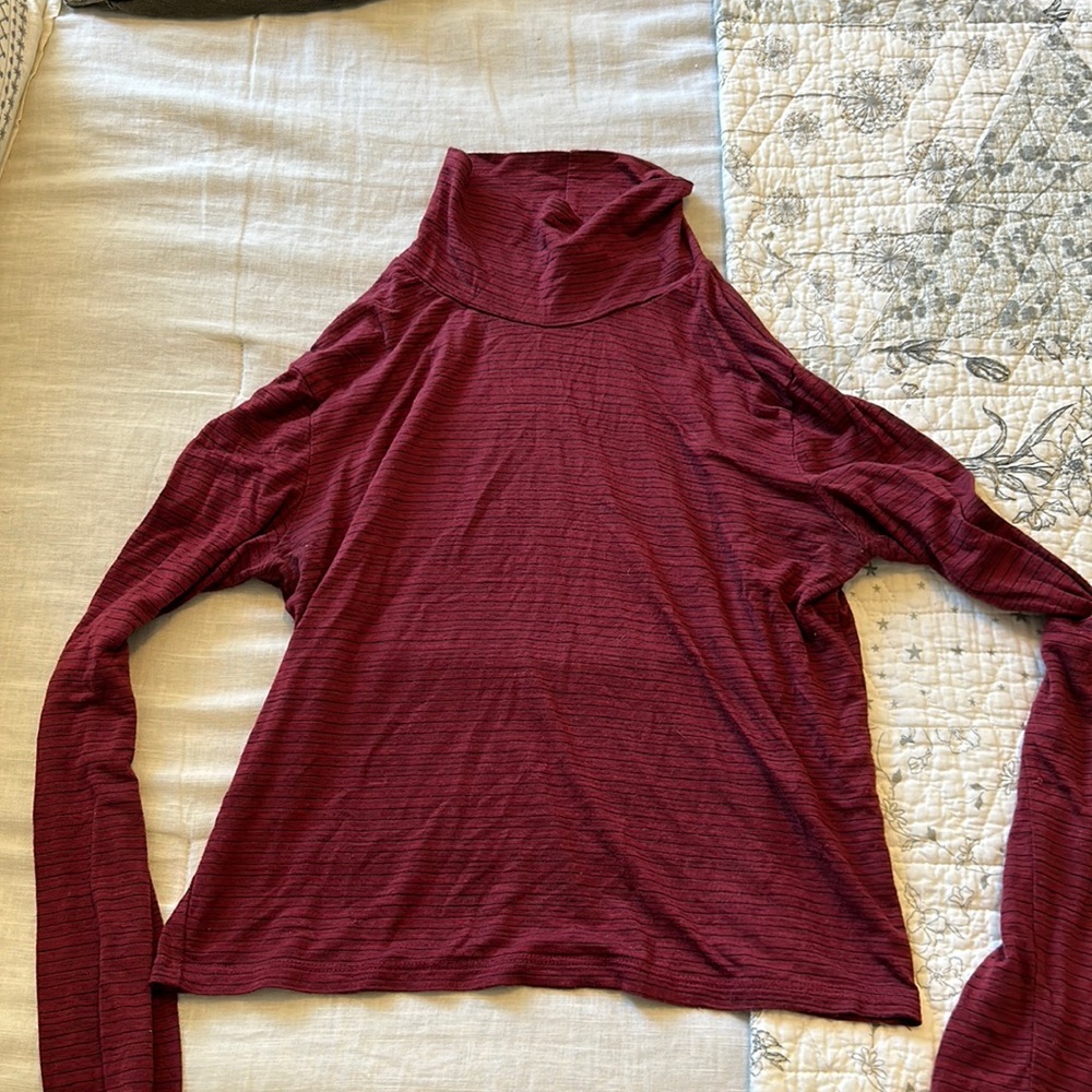 Red and Black Turtle Neck